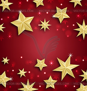 Starry Border for Merry Christmas and Happy New Year - vector image