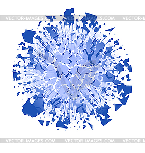 Abstract Energy Power Burst Explosion and Particle - vector clip art