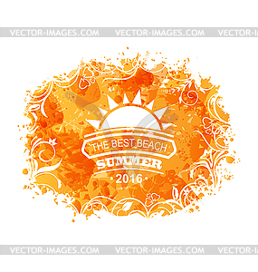 Summer Background of Holidays Design - vector clipart