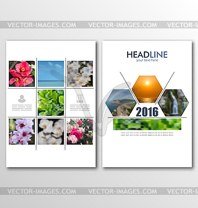 Business Brochures, Blur Backgrounds with - vector image