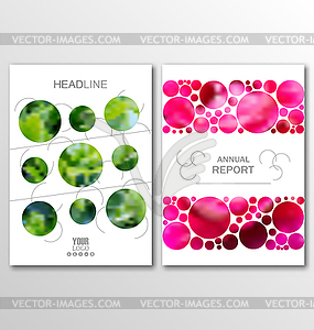 Business Brochures, Blur Backgrounds - royalty-free vector clipart