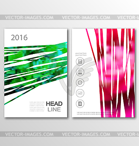 Brochure Flyer Template A4 Size Design, Cover of - vector image