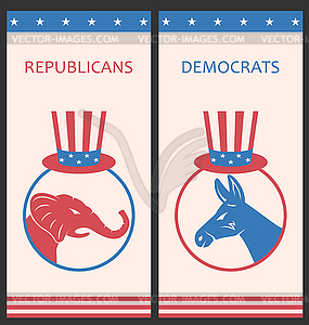 Brochures for Advertise of United States Political - vector clipart