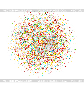 Красочные конфетти. Зернистая Абстрактный Разноцветный - векторный клипарт / векторное изображение
