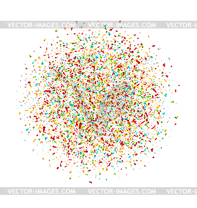 Colorful Confetti. Grainy Abstract Multicolored - vector image