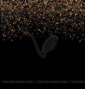 Golden Explosion of Confetti - vector image