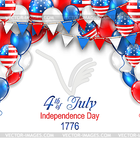 American Traditional Celebration Background for - vector clipart