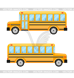 Школьный автобус - клипарт в векторе / векторное изображение