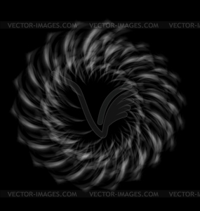 Abstract Background with Smoke Circle - vector clip art