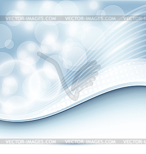 Abstract wavy background for design business card - vector clipart