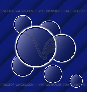 Set abstract balls as speech bubbles - vector clip art