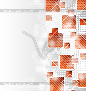 Abstract squares blank background for design - vector image