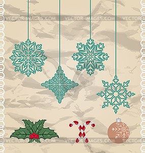 Установить Рождество и Новый Год элементов - изображение в формате EPS