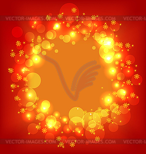 Christmas holiday wallpaper with glowing effect - vector image