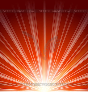 Lens flare with sunlight, abstract background - vector image