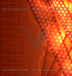 Abstract orange template - vector clipart