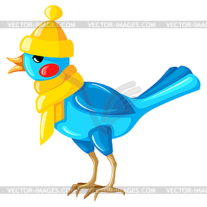 Blue bird - vector clipart