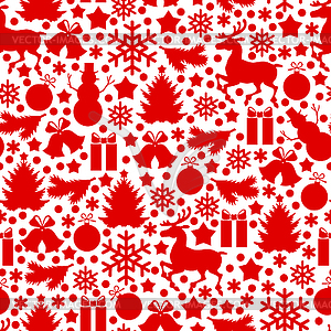 Christmas pattern seamless - vector image