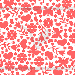 Valentines day pattern seamless - vector clipart
