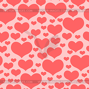 Valentines day pattern seamless of pink hearts on - vector EPS clipart