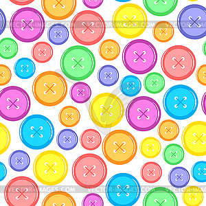 Multicolored button pattern seamless - vector clip art