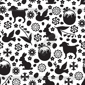 Easter pattern seamless - vector clip art