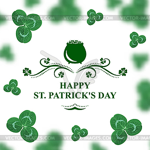 Happy St. Patrick’s day - vector EPS clipart