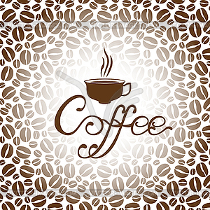 Coffee background - vector clip art