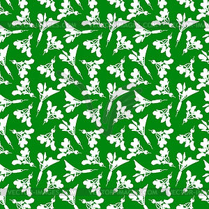 Radishes pattern seamless on green background - vector clipart