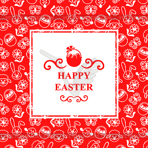 Easter greeting card - vector clipart