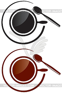 Cup with drink - vector clipart