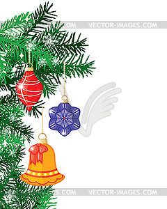 Christmas and New Year card - vector clipart