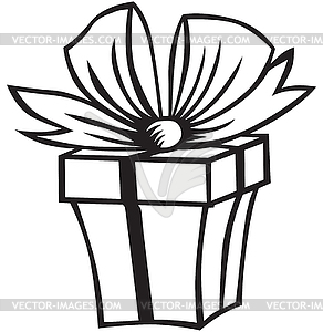 Gift box - royalty-free vector image