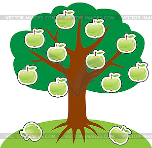 Apple tree - vector clip art