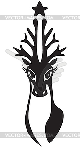 Deer head - vector image
