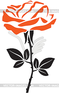 Beautiful rose - vector EPS clipart