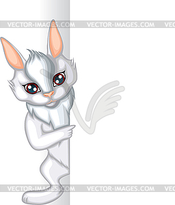Rabbit card - vector image