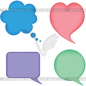 Speech bubbles - vector EPS clipart