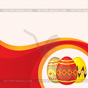 Easter congratulatory background - vector image