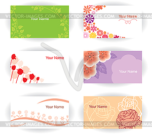Flower greeting card - vector image