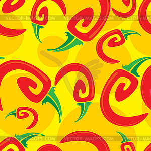 Chili seamless - vector clip art