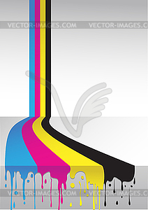Cmyk flow - vector image