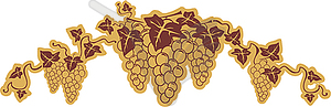 Grapes symbol - vector clipart