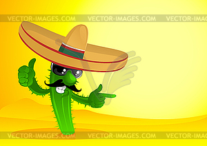 Mexican cactus - vector image