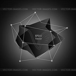 Polygonal label - vector image