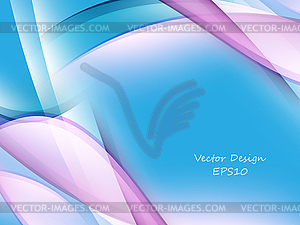 Wavy abstract background - vector clip art