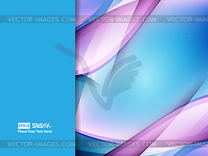 Wavy abstract background - vector clipart