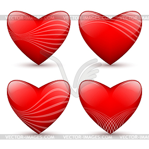 Hearts set - vector clipart