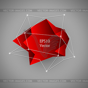 Многоугольной этикетки - изображение векторного клипарта