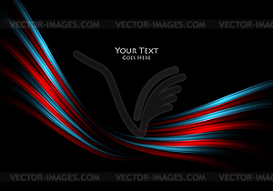 Background, wavy lines - vector clipart